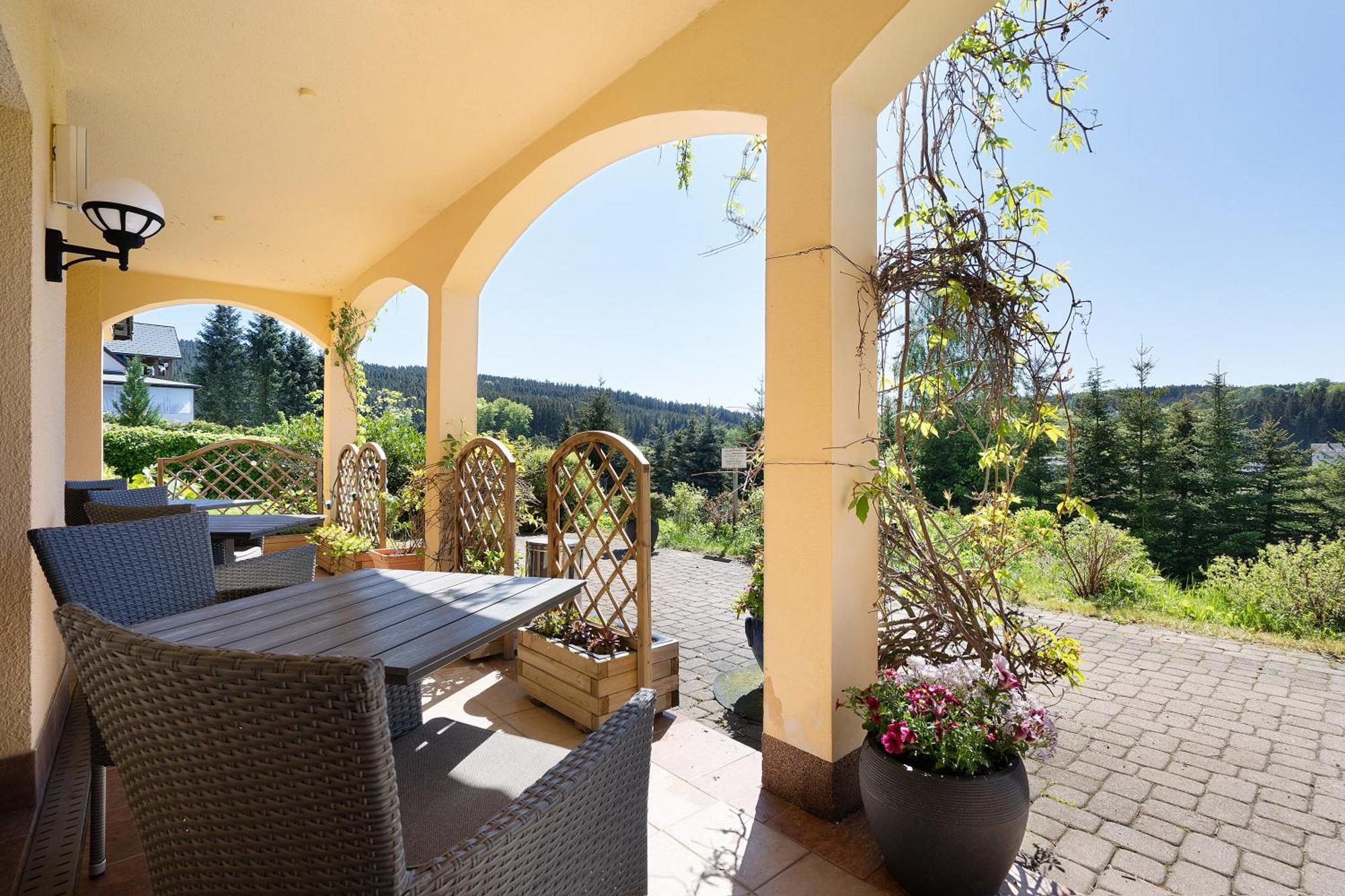 Pension Bergblick Marienberg Bagian luar foto