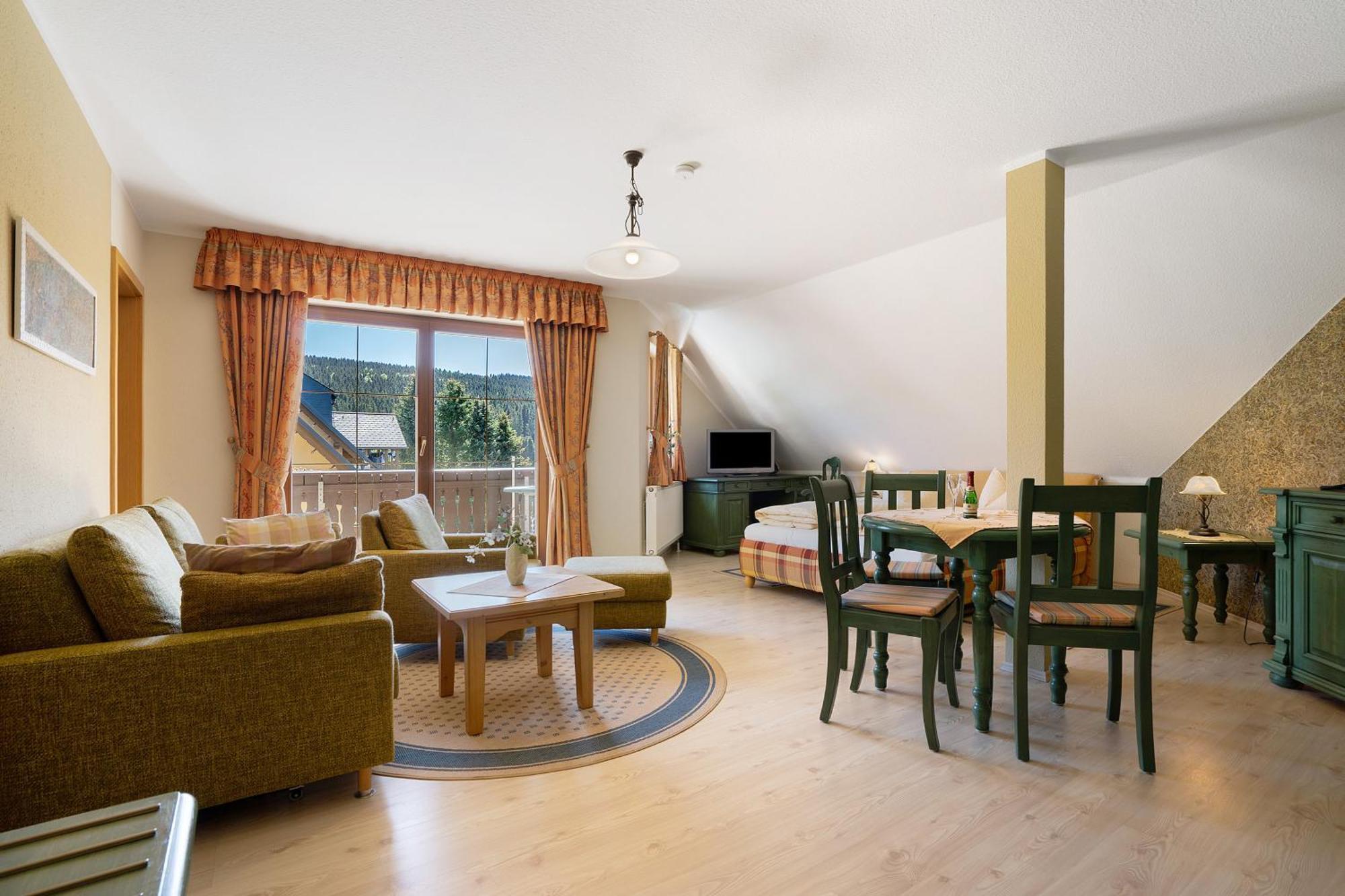 Pension Bergblick Marienberg Bagian luar foto
