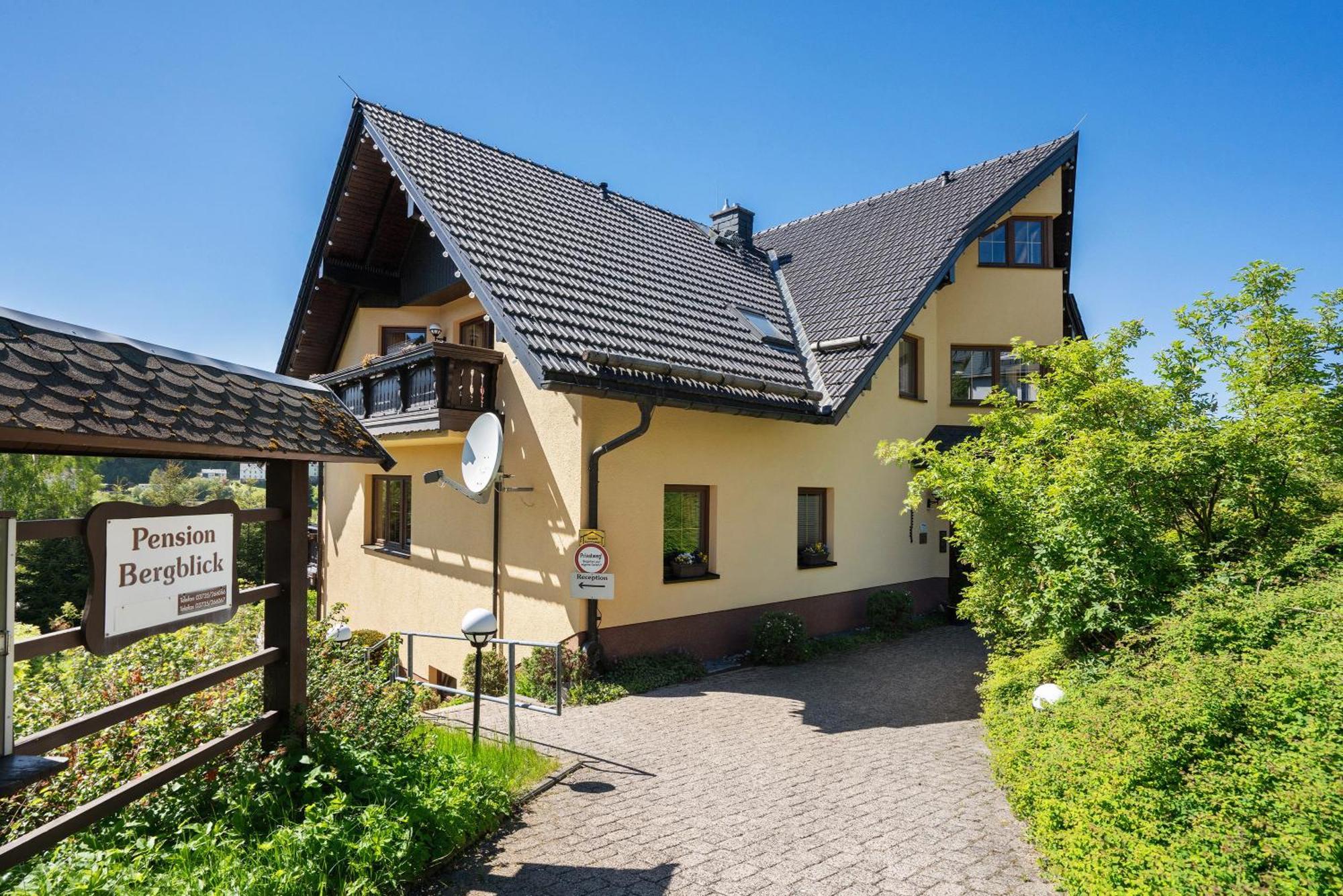 Pension Bergblick Marienberg Bagian luar foto