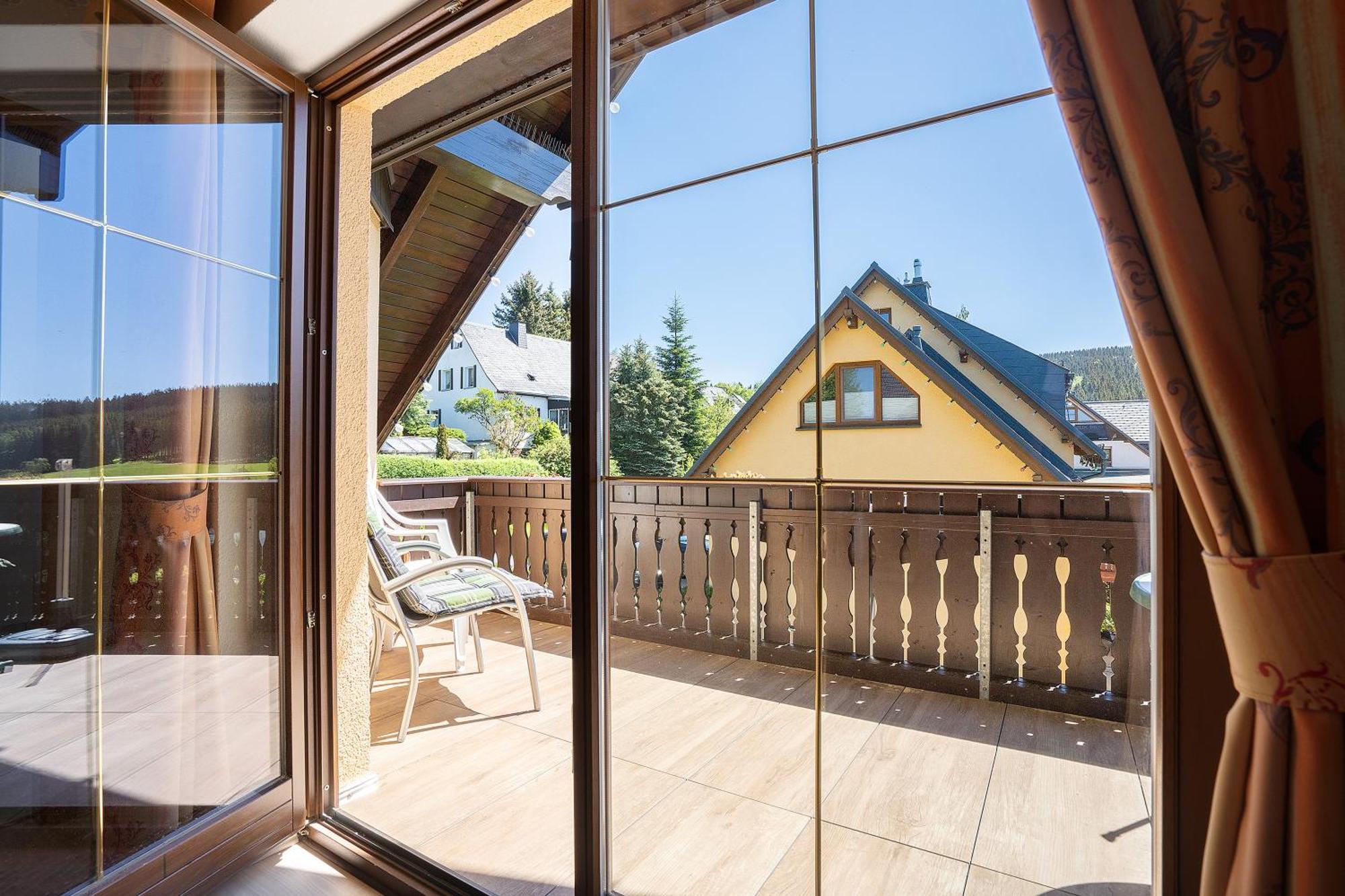 Pension Bergblick Marienberg Bagian luar foto