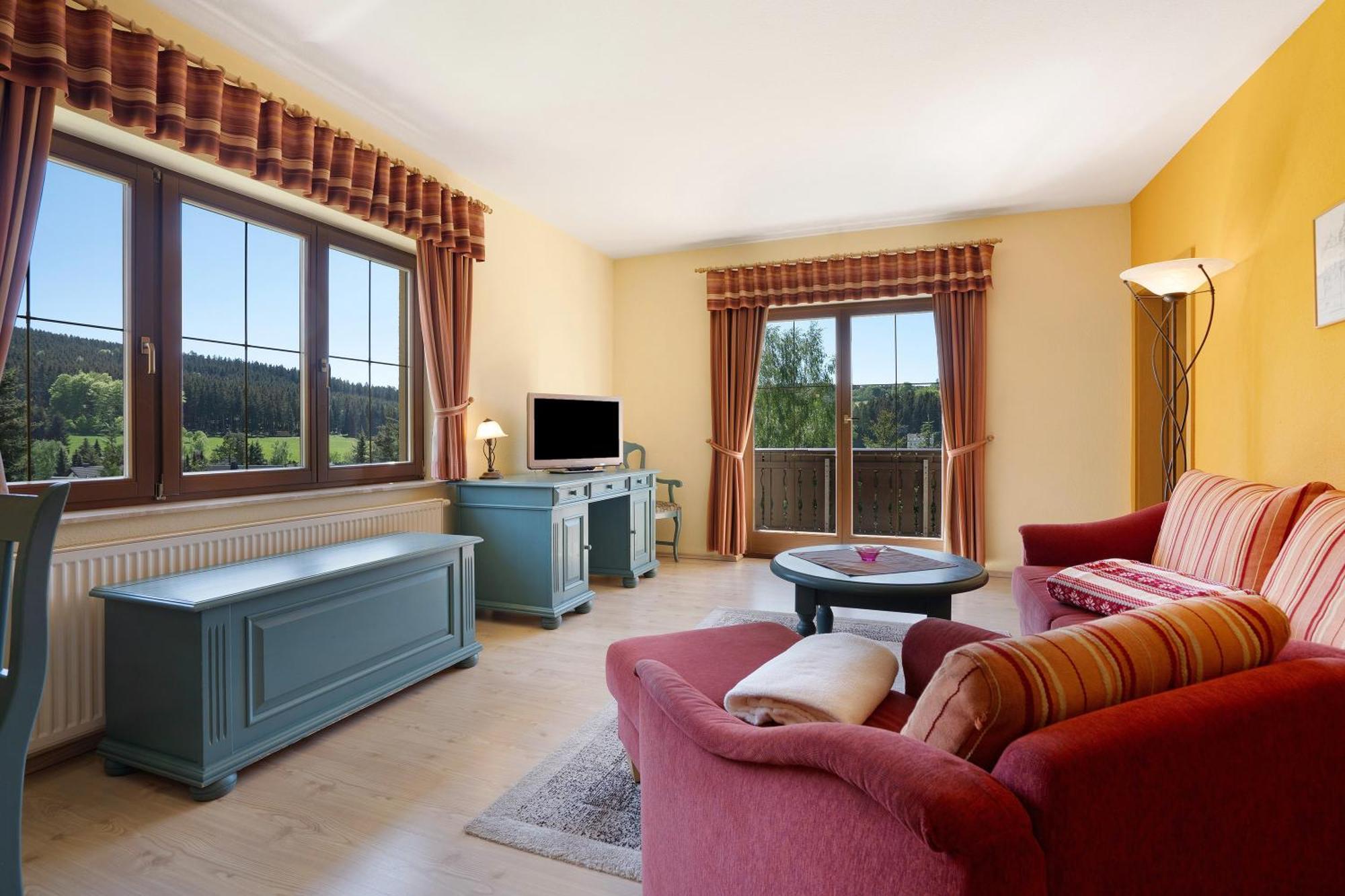 Pension Bergblick Marienberg Bagian luar foto