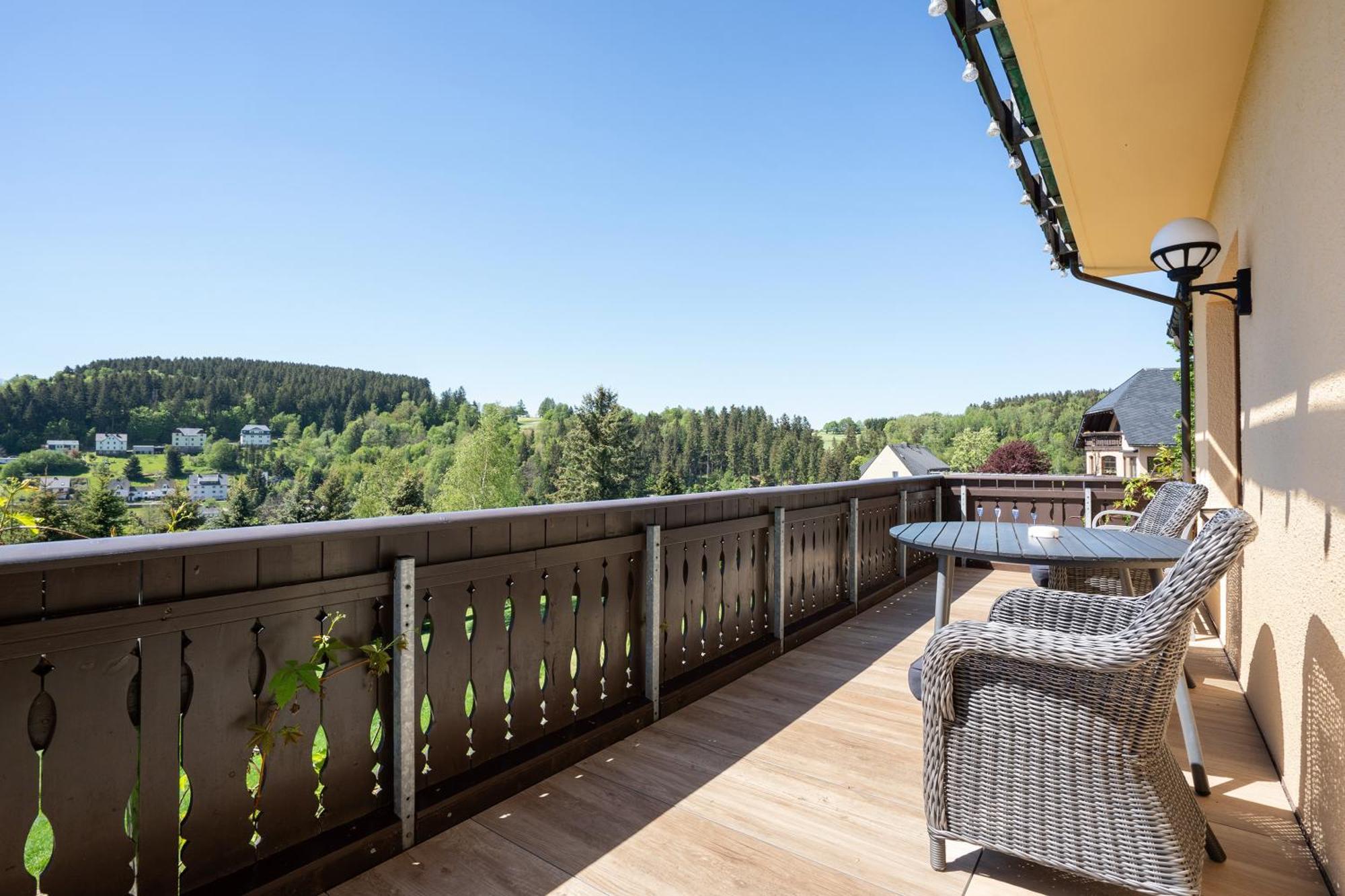 Pension Bergblick Marienberg Bagian luar foto