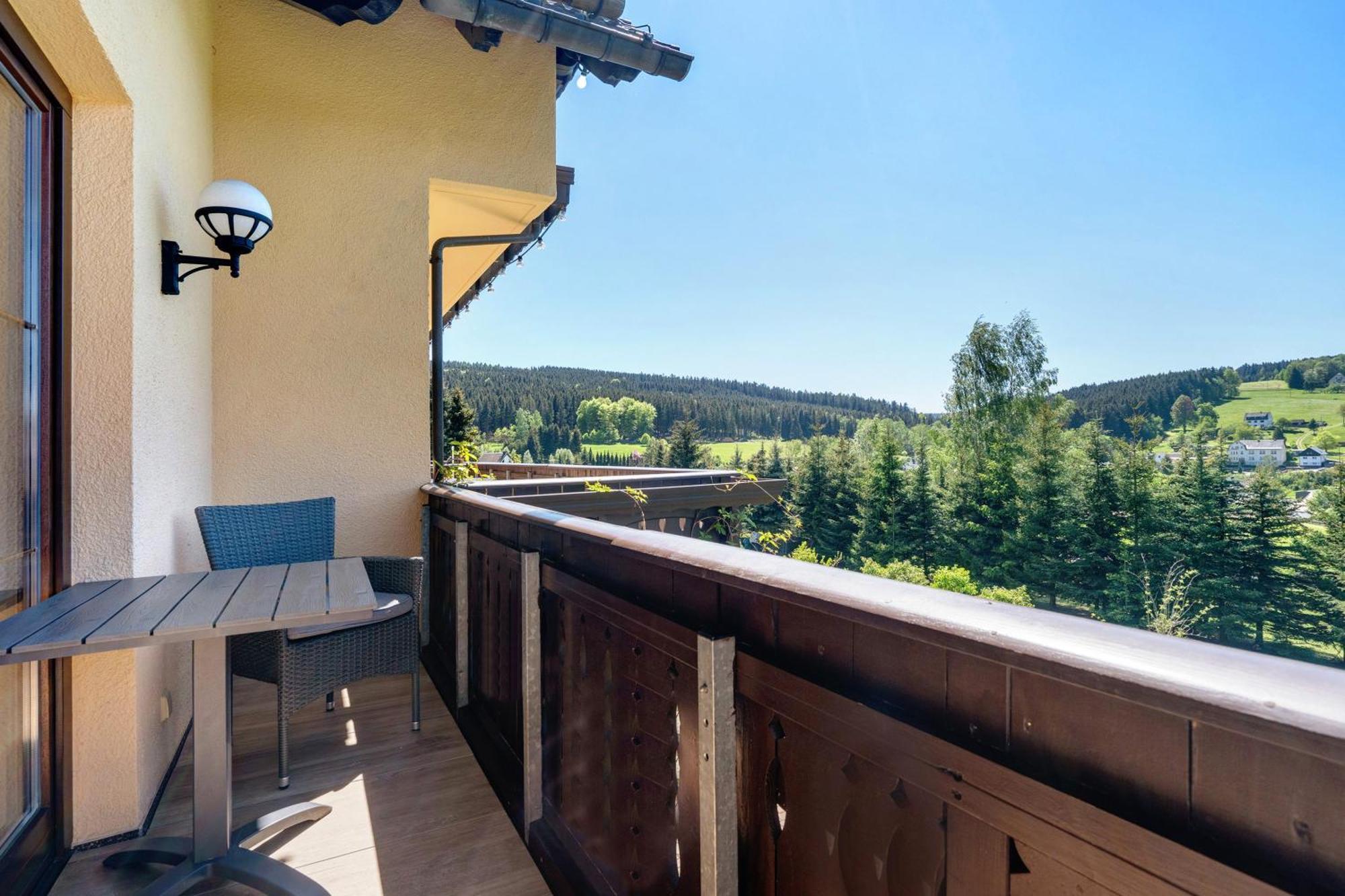 Pension Bergblick Marienberg Bagian luar foto