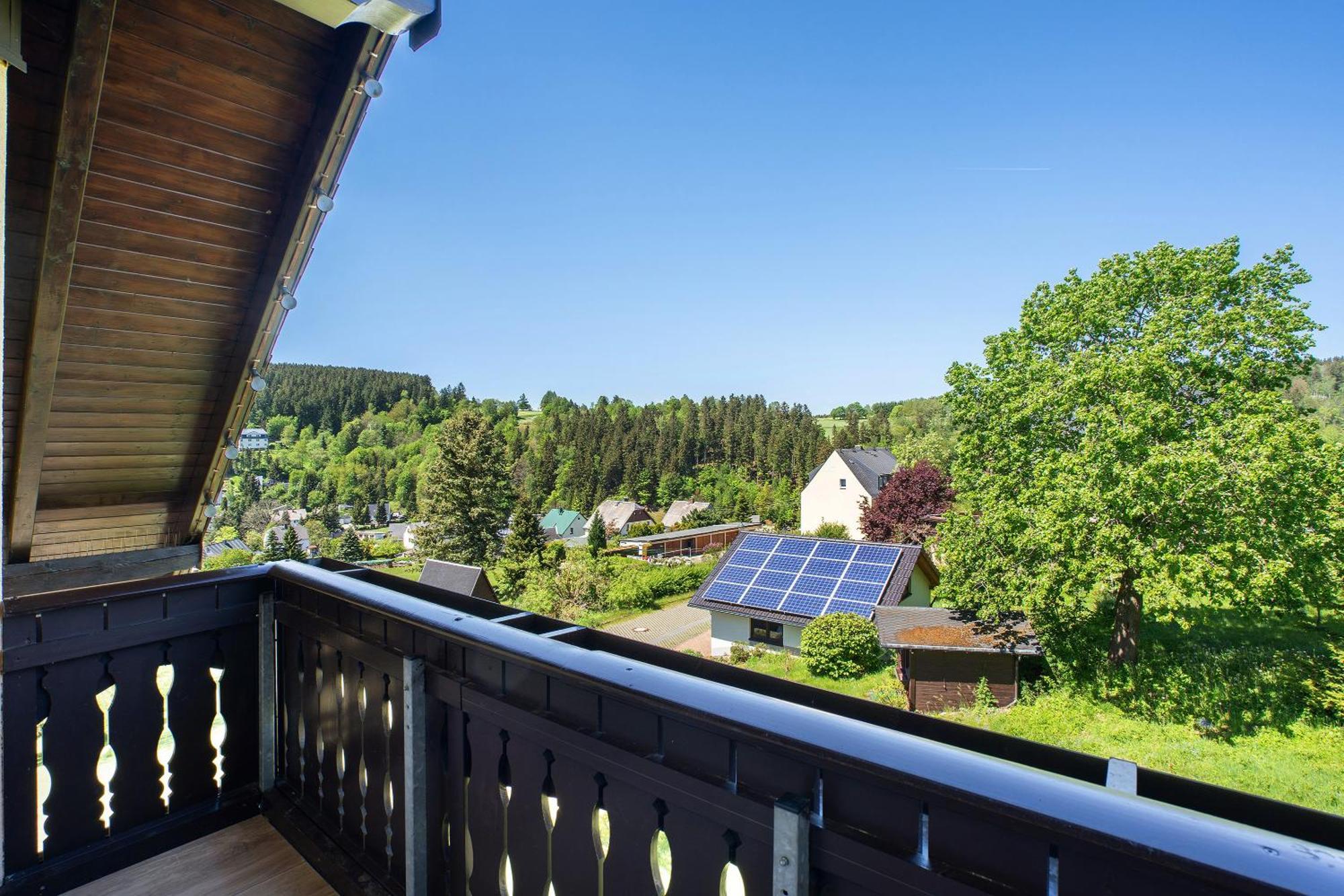 Pension Bergblick Marienberg Bagian luar foto